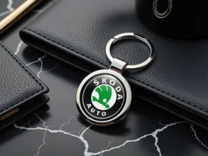 Skoda Luxus Schlüsselkette Premium Edelstahl